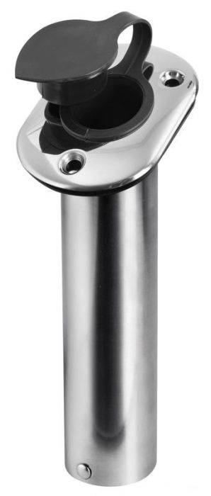 Flush-mount Stainless steel rod holder 42 mm 75° Osculati